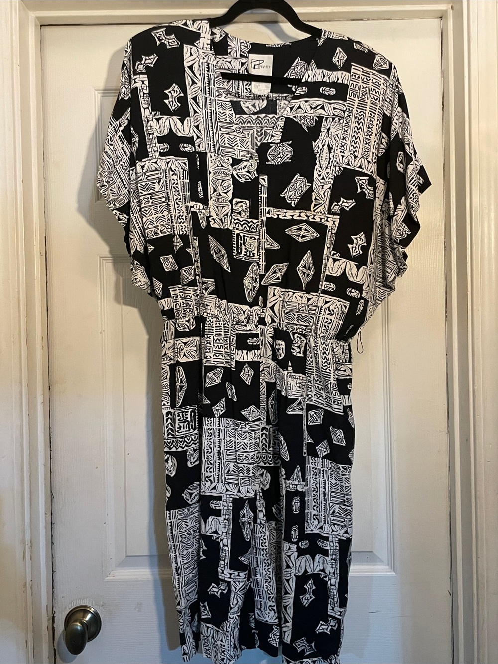 Vintage Dress with Elastic Waist